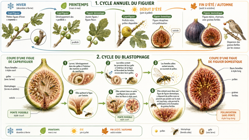 Figuier et blastophage